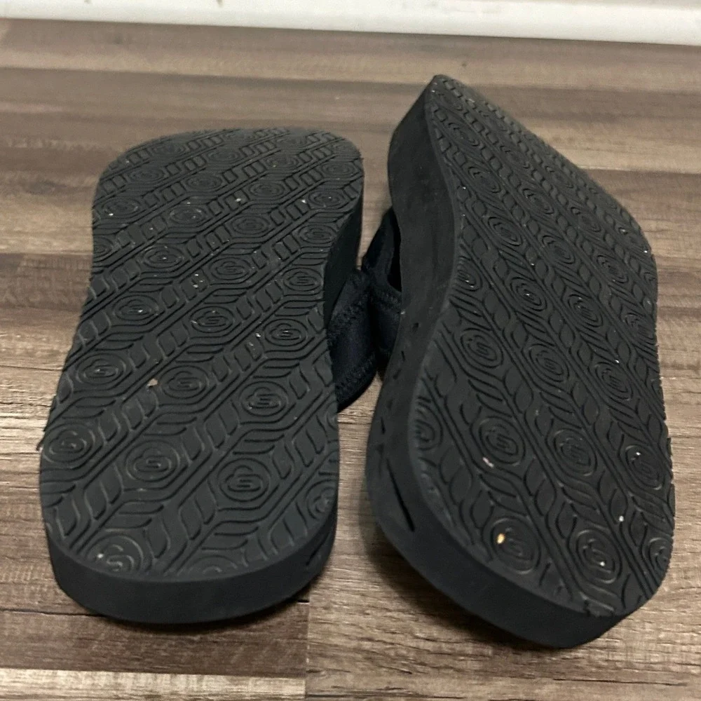 The Healing Sole Flip Flop Sandals Mens 8 Women 9.5 Black Recovery Orthopedic